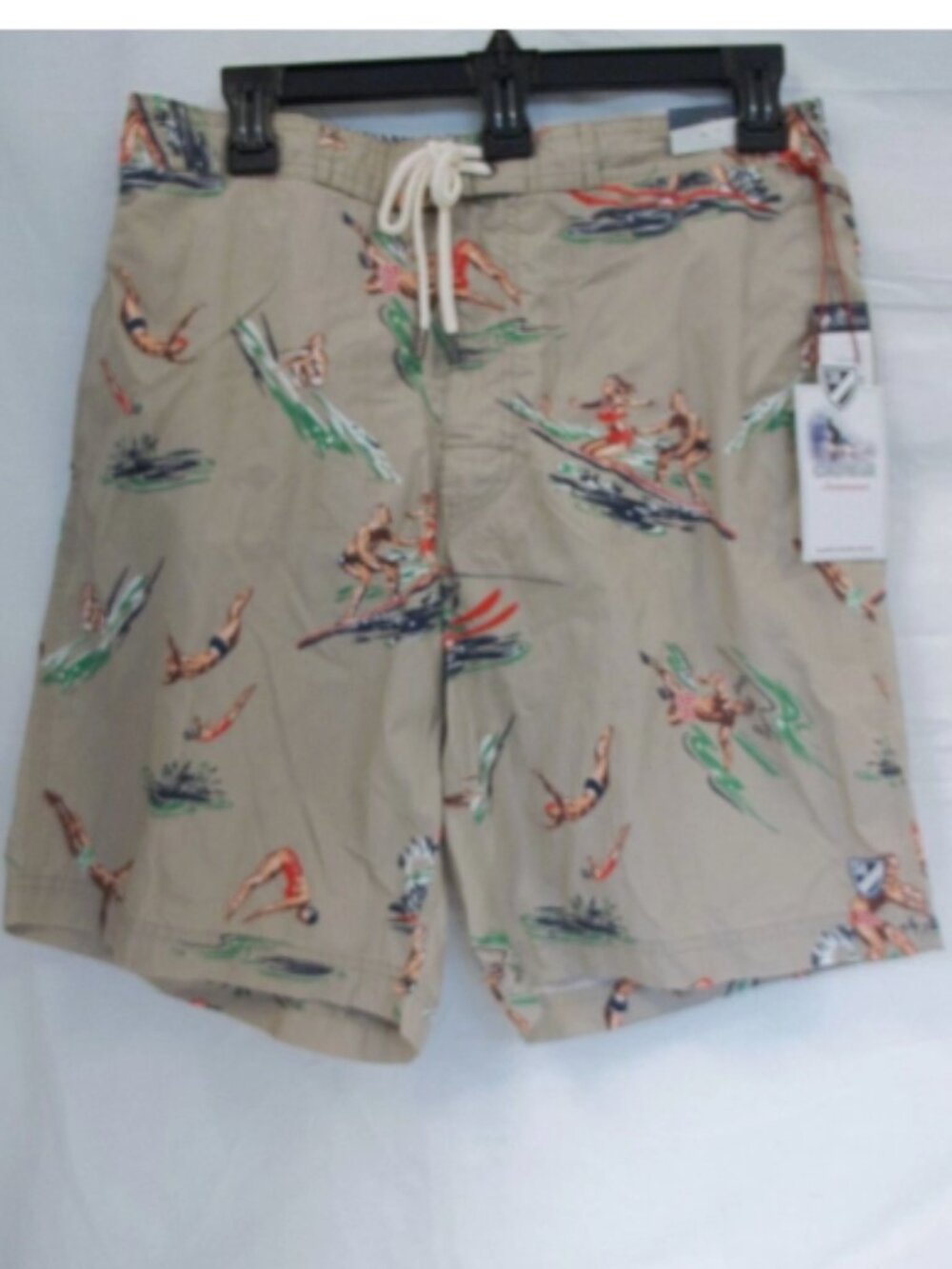 Cremieux Size Medium / Tan / Surfer - Scuba / New Men's Swim Trunks Board Shorts